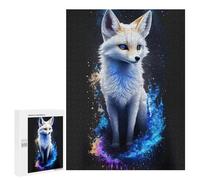 500 PCS Puzzle For Adults Galactic Fox Portrait -4 Jigsaw for Adults Relax Games Staycation Kill Time Deal As Gifts for The Whole Family 500 PCS