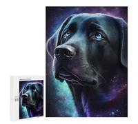 500 PCS Puzzle for Adults Galactic Labrador Portrait -4 Puzzle For Teenagerss Improve Memory Fun Activities at Home Stress Reduction Gifts 500 PCS