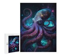 500 PCS Puzzle For Adults Galactic Octopus Art Print-6 Jigsaws for Adults Puzzle Enhance Memory Fun Activities at Home for Is Ideal As A Gift 500 PCS
