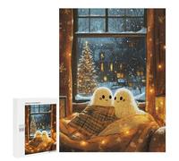 500 PCS Puzzle For Adults Ghost Couple on Christmas Jigsaw for Adults Relax Games Staycation Kill Time Deal As Gifts for The Whole Family 500 PCS