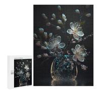 500 PCS Puzzle for Adults Glowing Cherry Blossom Vase Puzzle For Teenagers Improve Memory Every Piece Is Unique - Learning Educational Toys 500 PCS