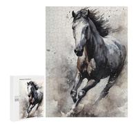 500 PCS Puzzle For Adults Horse Watercolors Jigsaws for Adults Relax Games Pattern Assembly Deal As Gifts for The Whole Family 500 PCS