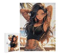 500 PCS Puzzle for Adults Hot Anime Beach Girl Puzzle For Teenagers Improve Memory Every Piece Is Unique - Learning Educational Toys 500 PCS