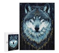 500 PCS Puzzle For Adults In The Darkness Wolf Jigsaws for Adults Puzzle Enhance Memory Fun Activities at Home for Is Ideal As A Gift 500 PCS