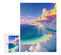 500 PCS Puzzle for Adults Island Paradise Skyview Adult Jigsaw Puzzle Brain Teaser Game But Fun And Humorous Fun at Home Activities, 500 PCS