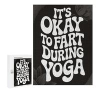 500 PCS Puzzle For Adults Its Okay to Fart During Yoga Jigsaws for Adults Puzzle Improve Memory Wishlist with Santa Claus Stress Reduction Gifts 500 PCS
