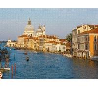 500 pcs Puzzle for Adults Jigsaw Puzzles Hard Challenging Difficult Family Cool Large Boats at Sunrise Venice Beautiful View Canal Romantic Venice Puzzles for Adults