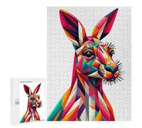 500 PCS Puzzle For Adults Kangaroo Wpap Pop Art Jigsaws for Adults Relax Games Pattern Assembly Deal As Gifts for The Whole Family 500 PCS