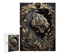 500 PCS Puzzle for Adults King Tiger Of The Jungle Puzzle For Teenagers Improve Memory Every Piece Is Unique - Learning Educational Toys 500 PCS