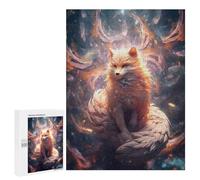 500 PCS Puzzle For Adults Kitsune Zen Fox Spirit Jigsaws for Adults Puzzle Improve Memory Wishlist with Santa Claus Stress Reduction Gifts 500 PCS