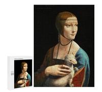 500 PCS Puzzle For Adults Lady with An Ermine Jigsaw for Adults Relax Games Staycation Kill Time Deal As Gifts for The Whole Family 500 PCS