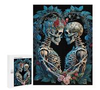 500 PCS Puzzle For Adults Loving Skeletons Jigsaws for Adults Relax Games Pattern Assembly Deal As Gifts for The Whole Family 500 PCS