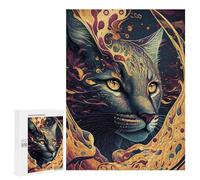 500 PCS Puzzle For Adults Lynx Enchanting Jigsaws for Adults Relax Games Pattern Assembly Deal As Gifts for The Whole Family 500 PCS