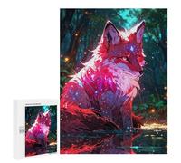 500 PCS Puzzle For Adults Mystical Fox in Enchanted Forest Jigsaw for Adults Relax Games Staycation Kill Time Deal As Gifts for The Whole Family 500 PCS