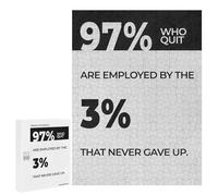 500 PCS Puzzle For Adults Never Gave Up Jigsaws for Adults Puzzle Enhance Memory Fun Activities at Home for Is Ideal As A Gift 500 PCS