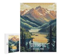 500 PCS Puzzle For Adults Olympic National Park Jigsaws for Adults Relax Games Pattern Assembly Deal As Gifts for The Whole Family 500 PCS