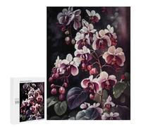 500 PCS Puzzle for Adults Orchid Flowers Painting Artwork Puzzle For Teenagerss Improve Memory Fun Activities at Home Stress Reduction Gifts 500 PCS