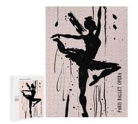 500 PCS Puzzle For Adults Paris Ballet Poster Jigsaws for Adults Puzzle Enhance Memory Fun Activities at Home for Is Ideal As A Gift 500 PCS