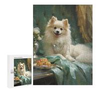 500 PCS Puzzle for Adults Regal Pomeranian Portrait Adult Jigsaw Puzzle Brain Teaser Game But Fun And Humorous Fun at Home Activities, 500 PCS