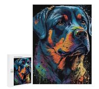 500 PCS Puzzle For Adults Rottweiler Style 2 Jigsaws for Adults Relax Games Pattern Assembly Deal As Gifts for The Whole Family 500 PCS