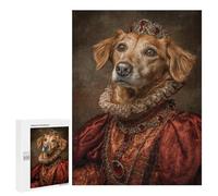 500 PCS Puzzle For Adults Royal Canine Costume for Dogs Jigsaw Puzzles for Teenagers Staycation Kill Time Challenging To Complete Educational Family Game 500 PCS