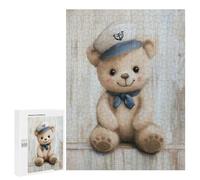 500 PCS Puzzle for Adults Sailor Bear Nursery Nautical Puzzle For Teenagerss Improve Memory Fun Activities at Home Stress Reduction Gifts 500 PCS