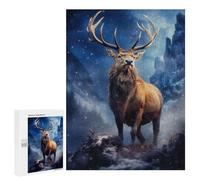 500 PCS Puzzle For Adults Scottish Deer Stag Jigsaws for Adults Relax Games Pattern Assembly Deal As Gifts for The Whole Family 500 PCS