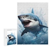 500 PCS Puzzle For Adults Shark Watercolor Jigsaw for Adults Relax Games Staycation Kill Time Deal As Gifts for The Whole Family 500 PCS
