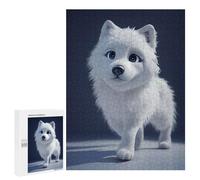 500 PCS Puzzle for Adults Snowy Arctic Wolf Pup Adult Jigsaw Puzzle Brain Teaser Game But Fun And Humorous Fun at Home Activities, 500 PCS