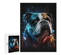 500 PCS Puzzle for Adults Space Bulldog Portrait -1 Puzzle For Teenagers Improve Memory Every Piece Is Unique - Learning Educational Toys 500 PCS
