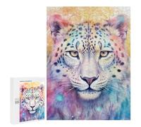 500 PCS Puzzle For Adults SpiritAnimal Snow Leopard Jigsaws for Adults Puzzle Enhance Memory Fun Activities at Home for Is Ideal As A Gift 500 PCS