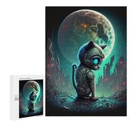 500 PCS Puzzle For Adults Steampunk Cat Moon-3 Jigsaw for Adults Relax Games Staycation Kill Time Deal As Gifts for The Whole Family 500 PCS