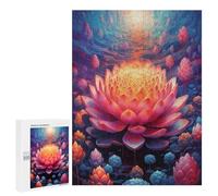 500 PCS Puzzle For Adults Surreal Lotus Flower Jigsaws for Adults Relax Games Pattern Assembly Deal As Gifts for The Whole Family 500 PCS