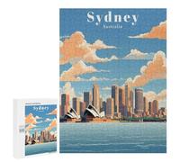 500 PCS Puzzle For Adults Sydney Australia Travel Jigsaws for Adults Relax Games Pattern Assembly Deal As Gifts for The Whole Family 500 PCS
