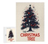 500 PCS Puzzle For Adults The Christmas Tree Jigsaw for Adults Relax Games Staycation Kill Time Deal As Gifts for The Whole Family 500 PCS