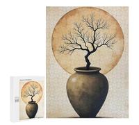 500 PCS Puzzle for Adults Tree in Pot Wabi Sabi Art Puzzle For Teenagerss Improve Memory Fun Activities at Home Stress Reduction Gifts 500 PCS
