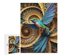 500 PCS Puzzle For Adults VioletTailed Hummingbird Jigsaw for Adults Relax Games Staycation Kill Time Deal As Gifts for The Whole Family 500 PCS