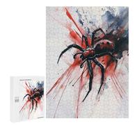 500 PCS Puzzle For Adults Watercolor Spider Art Jigsaw for Adults Relax Games Staycation Kill Time Deal As Gifts for The Whole Family 500 PCS