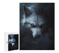 500 PCS Puzzle For Adults Wild White Wolf Halloween Jigsaws for Adults Relax Games Pattern Assembly Deal As Gifts for The Whole Family 500 PCS