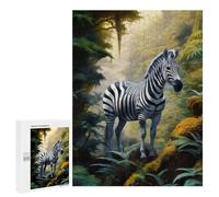 500 PCS Puzzle For Adults Zebra Animal Art Jigsaw for Adults Relax Games Staycation Kill Time Deal As Gifts for The Whole Family 500 PCS