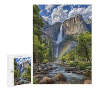 500 PCS Puzzle For Teenagers Rainbow Waterfall Adventure -1 Adult Jigsaw Puzzles Stress Reliever Challenging To Complete Birthday And Unique Gifts 500 PCS