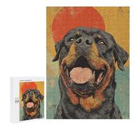 500 PCS Puzzle For Teenagers Rottweiler Wall Art Print Adult Jigsaw Puzzles Difficult Hard Challenging To Complete Challenging Family Fun Game 500 PCS