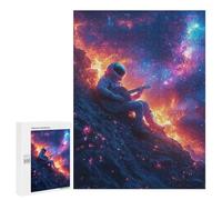500 PCS Puzzle For Teenagers Space Guitarist Cosmic Melody -1 Adult Jigsaw Puzzles Difficult Hard Challenging To Complete Challenging Family Fun Game 500 PCS