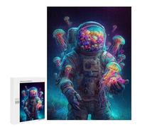 500 PCS Puzzle For Teenagers Space Jellyfish Explorer-2 Adult Jigsaw Puzzles Stress Reliever Challenging To Complete Birthday And Unique Gifts 500 PCS