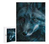 500 PCS Puzzle For Teenagers Wolf in Space Mystical Night Adult Jigsaw Puzzles Difficult Hard Challenging To Complete Challenging Family Fun Game 500 PCS