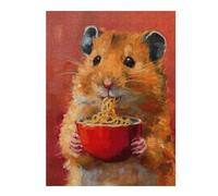 500 PCS Puzzle For Teenagerss Adorable Hamster Spaghetti Jigsaw for Adults Brain Teaser Game Analysis And Logic Difficult And Challenge 500 PCS