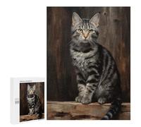 500 PCS Puzzle For Teenagerss American Shorthair Cat Jigsaw for Adults Relax Games Pattern Assembly Unique Gifts for Birthday And Christmas 500 PCS