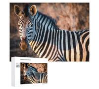500 PCS Puzzle For Teenagerss Animals Zebra Africa Wild Jigsaw for Adults Relax Games Pattern Assembly Unique Gifts for Birthday And Christmas 500 PCS