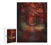 500 PCS Puzzle For Teenagerss Autumn Forest Path Puzzles for Adults Hands-on Game Pattern Assembly Unique Gifts for Birthday And Christmas 500 PCS
