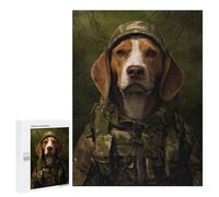 500 PCS Puzzle For Teenagerss Beagle Camo Jacket Puzzles for Adults Hands-on Game Pattern Assembly Unique Gifts for Birthday And Christmas 500 PCS